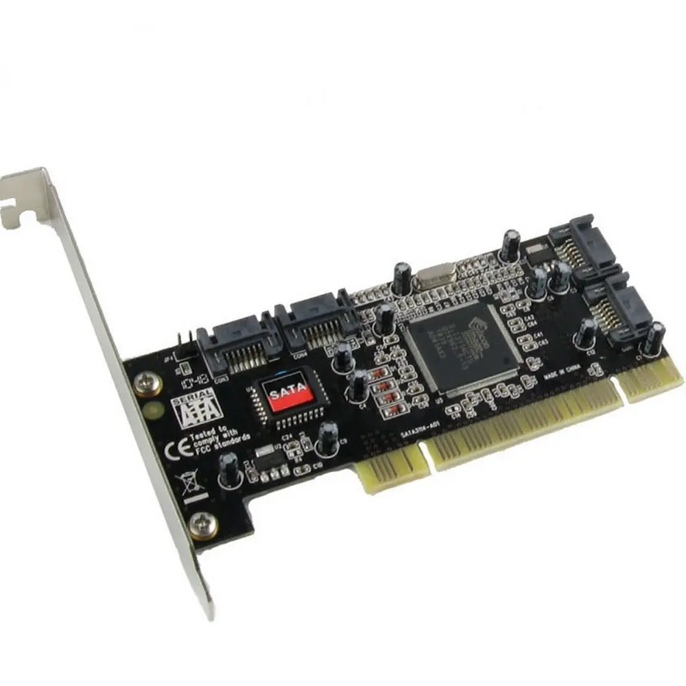 SATA добавить на карту pci express card 4 Порты и разъёмы с SIL 3114 Чипсет Совместимость PCI