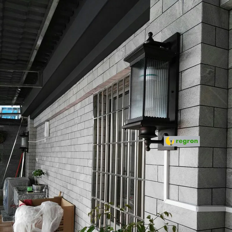 Large Art deco Garden lighting Antique Outdoor Wall Lamp for coffee store Courtyard Hotel E27 Waterproof Gate wall Light sconce Large Art deco Garden lighting Antique Outdoor Wall Lamp for coffee store Courtyard Hotel E27 Waterproof Gate wall Light sconce