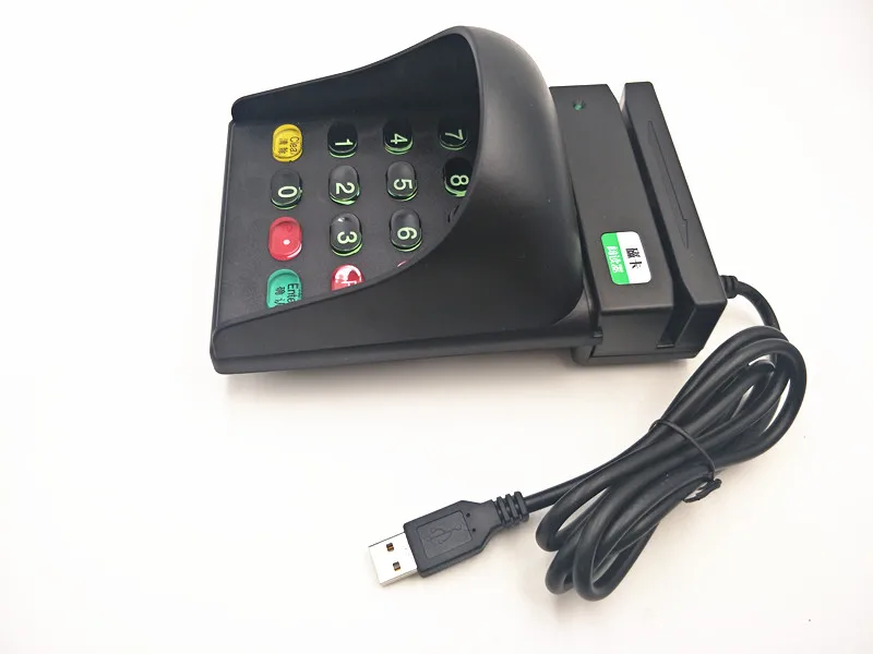  USB Universal Magnetic Card Barcode Reader Stripe Bidirectional Track 2 with Number Keyboard USB An