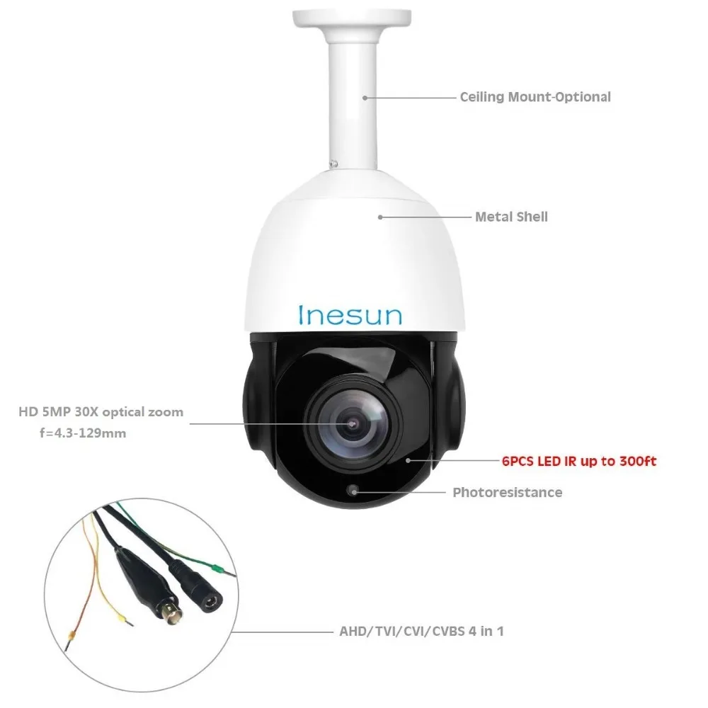 5mp cctv camera 30x