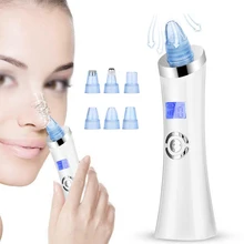 Электрический черноголовых удаления устройство для ухода за лицом акне прибор для удаления угрей для женщин и мужчин 6 Sucktion головки 5 Sucktion уровня Светодиодные лампы Дисплей