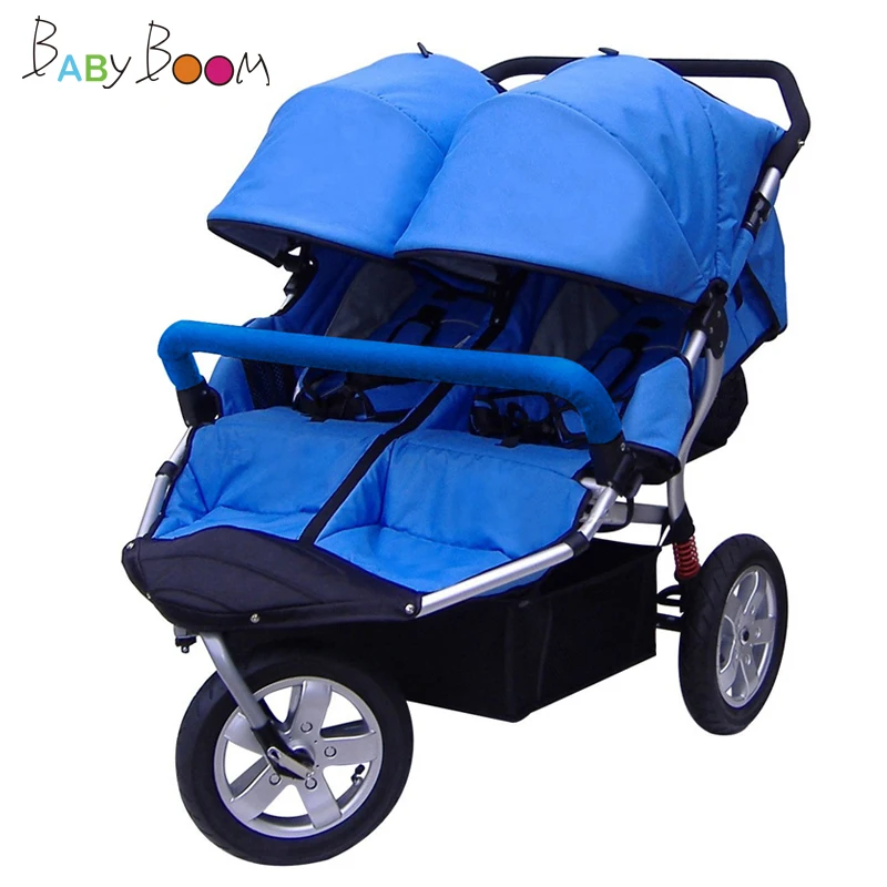 Детская коляска BabyboomTwin с амортизаторами|Двойная коляска| |
