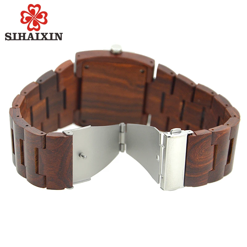 Wood Multifunction Quartz Mens Watches20