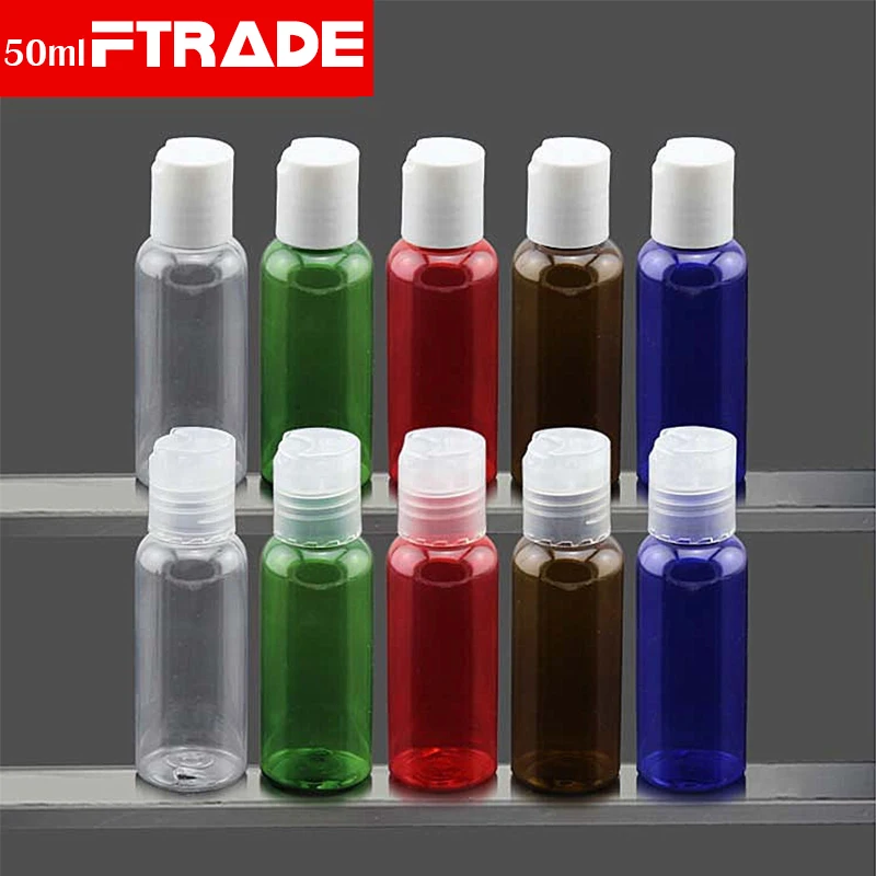 50ml Lotion Chiaki Cap Shower Gel Bottles Plastic Empty Refillable