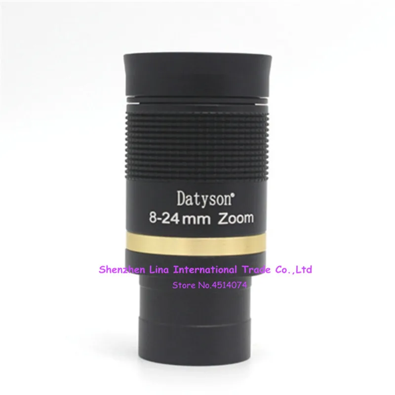 

Datyson Telescope Accessories 8-24mm Zoom Eyepiece Full Metal Continuous Zoom Broadband Green Film with Optical Glass 5P9984H