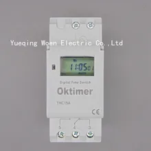 Oktimer THC15A THC-15A DIN RAIL DIGITAL PROGRAMMABLE timer time switch 220VAC 16A 220v relay