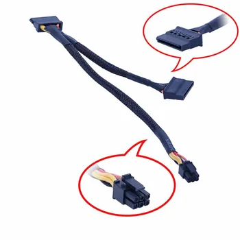 

For Dell Vostro 3668 3650 3660 HDD SSD Power Cable SATA Hard Disk Power Supply SATA to 6Pin Interface Adapter Converter Cable