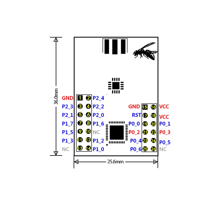 ZigBee Conversion Serial port TTL uart Wireless PA Module CC2530 CC2591 4