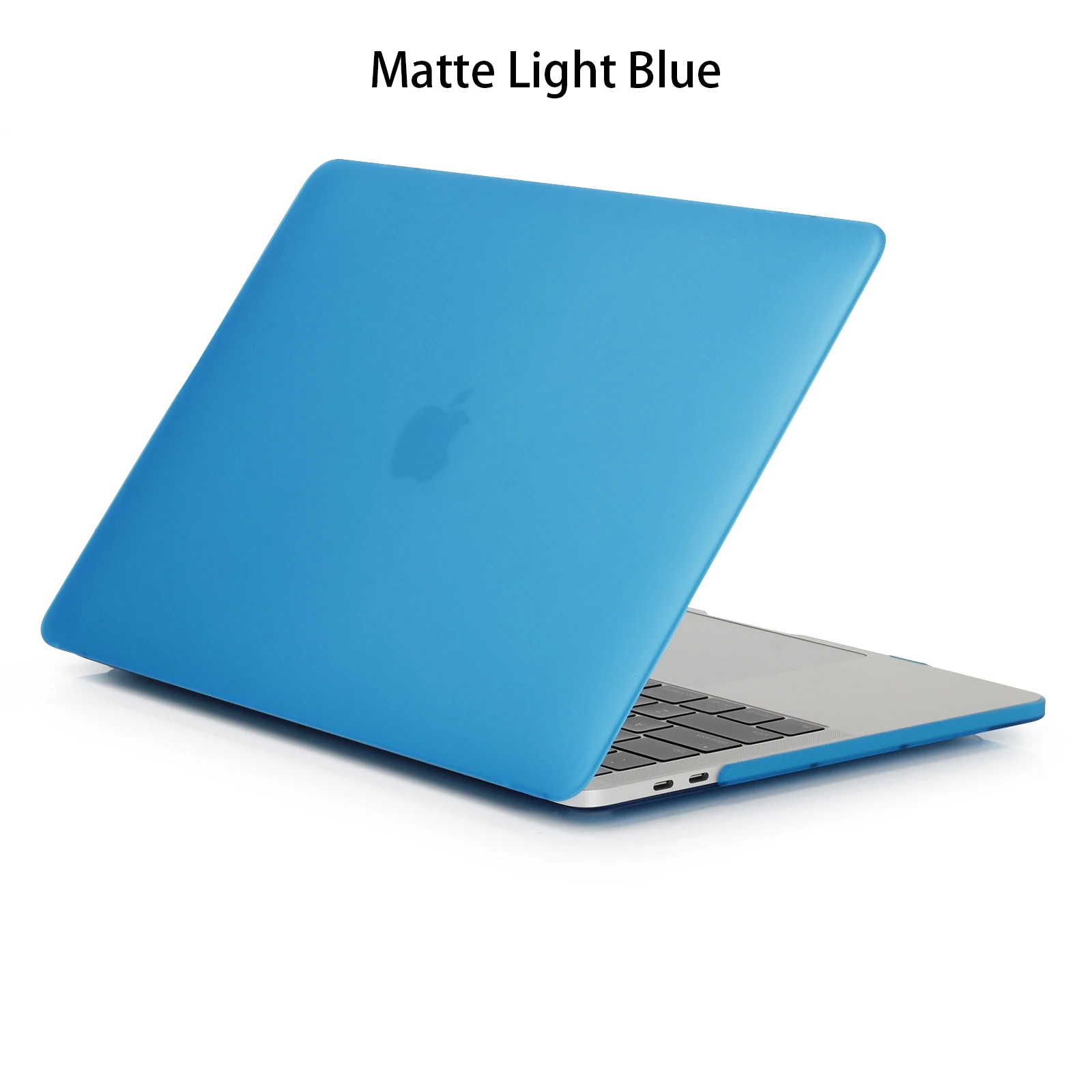 Кристально матовый чехол для ноутбука MacBook Air 13 Pro 15 retina 11 12 дюймов с сенсорной панелью матовый чехол A1706 A1707 A1990 A1932 A2159 - Цвет: Matte Light Blue