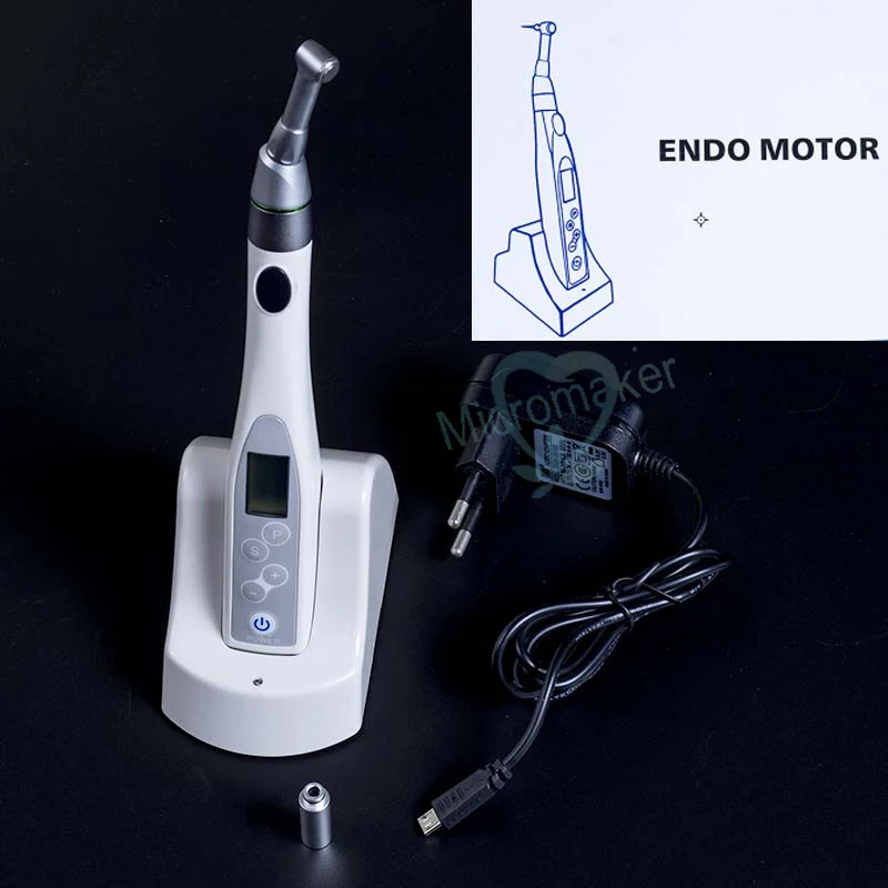 

Dental Cordless Endodontic Endo Motor 16:1 Reduction with Contra Angle Push Head