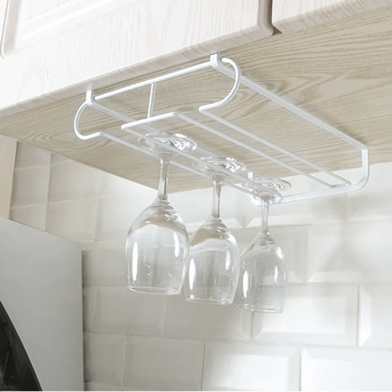 Iron Red Wine Glass Frame Upside Down Hanging Cup Holder Creative