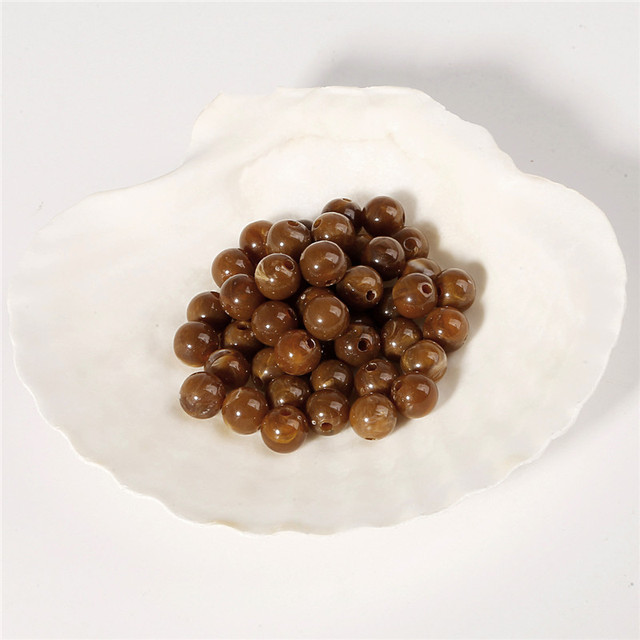 6mm Acrylic Clouds Beads Effect Round BEADS Spacer Loose Beads For Jewelry Making Accessories DIY Bracelet Necklace