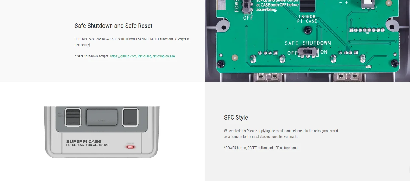 Чехол Retroflag SUPERPi-J NESPi чехол с дополнительным usb-контроллером для Raspberry Pi 3B Plus/3B+/3B/2B