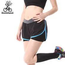 MTP, женские шорты для бега, 2 в 1, трико для бега, поддельные, две части, короткие штаны, женские спортивные шорты для спортзала, быстросохнущие, дышащие, MP044