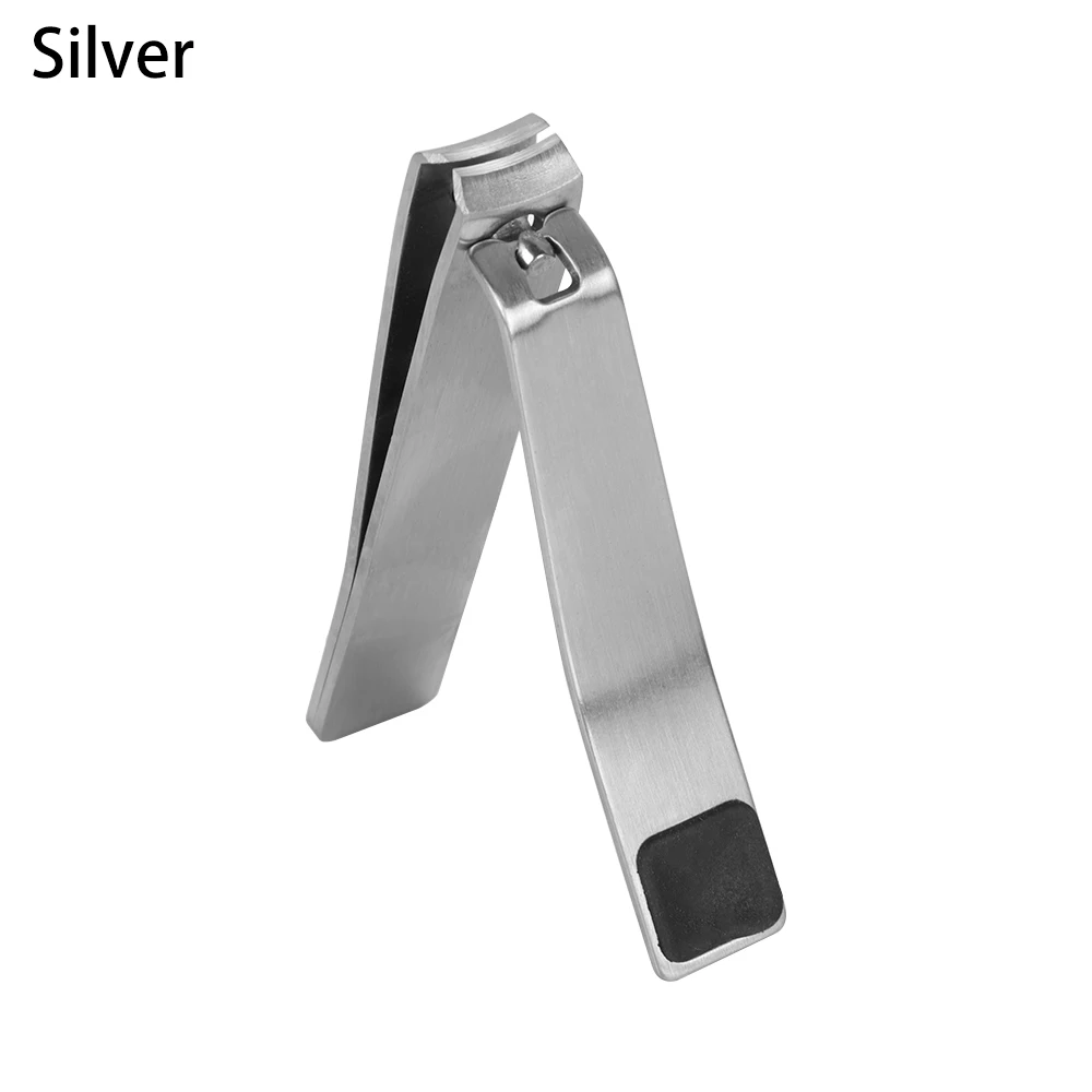 silver 1 шт Сталь нержавеющей ногтей профессиональные кусачки для маникюра ногти ножницы для ногтей резак Красота инструмент палец педикюрные ножницы для ногтей - Цвет: silver
