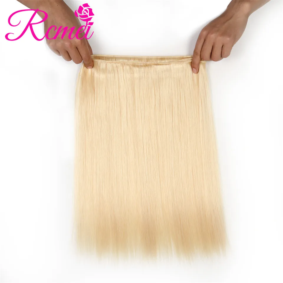 613 блонд пучок s с фронтальным закрытием бразильские прямые волосы блонд пучок волос 4 шт предложение 8-30 дюймов длинные волосы ткачество