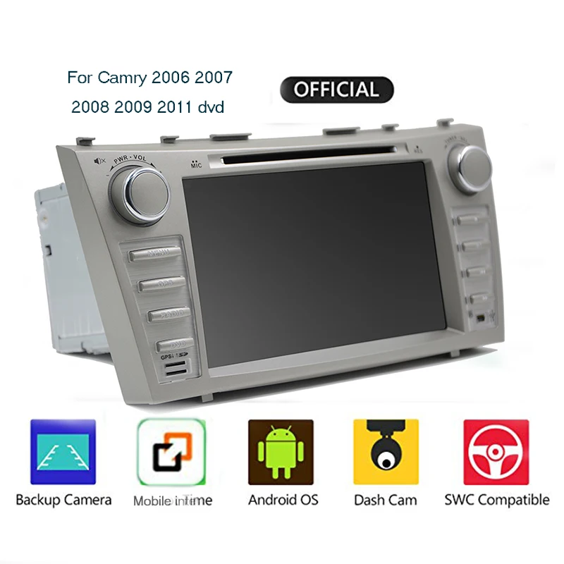 2RAM 4G Android 9 0 AV выход dvd плеер автомобиля для Toyota Camry 2007 2008 2009 2010 gps навигация радио