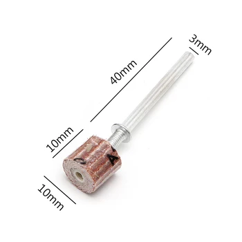 

10pcs Grinding Buffing Sandpaper Flap Wheel + Mandrel for Rotary Tool New