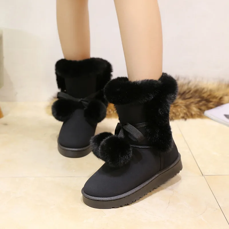 

Women Shoes Winter New Fashion Women Fur Boots Thick Bottom Fashion Women Short Ankle Boots