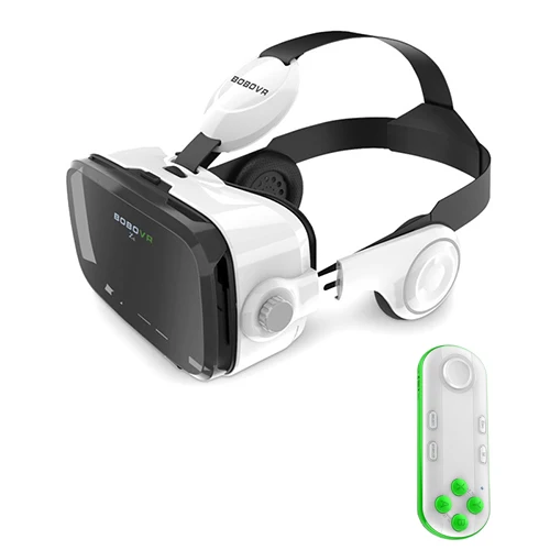 Xiaozhai BOBO VR Z4 очки с Bluetooth пультом дистанционного управления Google Cardboard Pro для Iphone Android смартфон биокулярный иммерсивный - Цвет: 051 White Remote