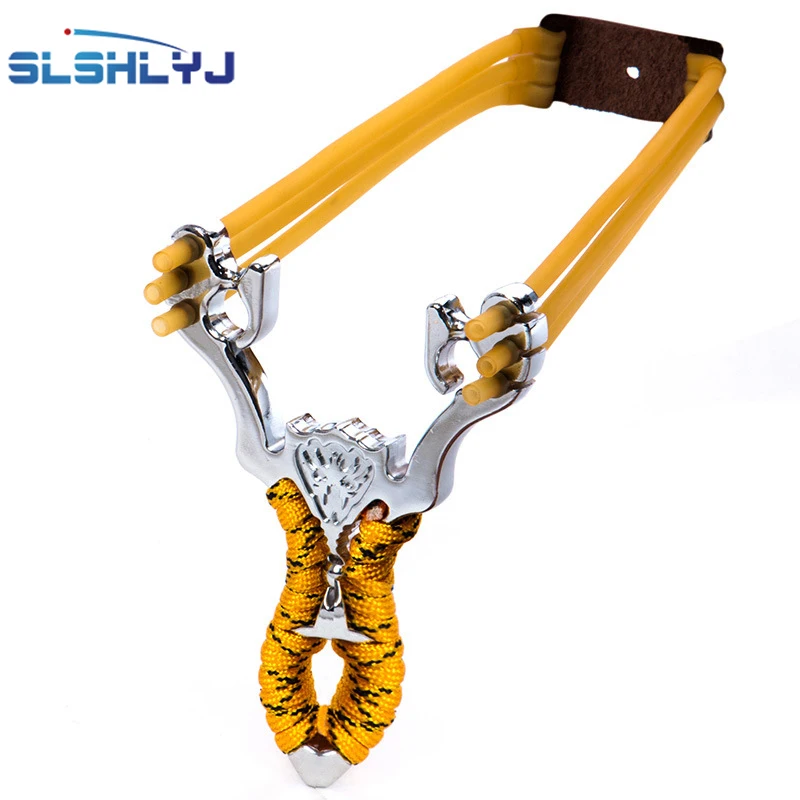 

2018 Hot New Powerful Aluminium Alloy Slingshot Sling Shot Catapult Camouflage Bow Catapult Outdoor Hunting Camping Travel Kits