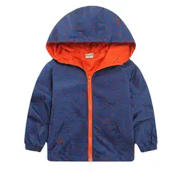 Весенне-Осенняя детская одежда, верхняя одежда для мальчиков и девочек, детские камуфляжные куртки с капюшоном, красивая детская ветровка