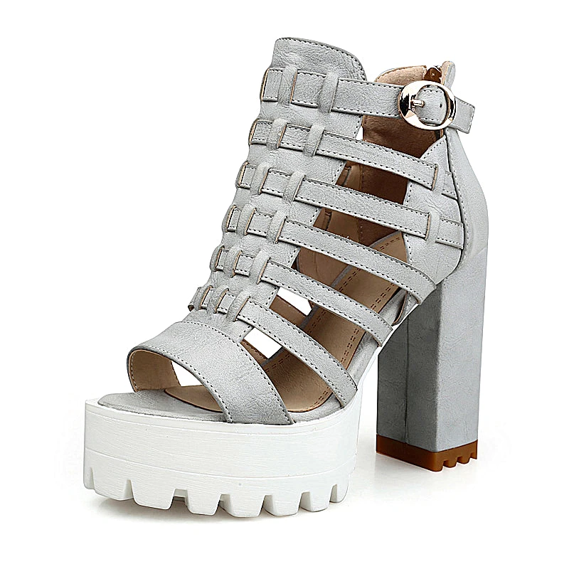 

2016 summer women shoes Zip Wedges Solid color high heel platforms Cut-Outs Soft dough Open-toed sandals size 34-39 T1399