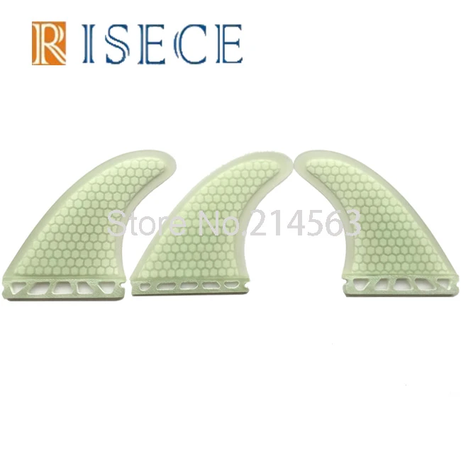 Details about / Surfing Fins 3 PCS Set Fiberglass Honeycomb Surfboard Long Board Fin Size G5