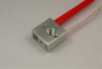 

Reprap MK8 3D printer aluminum heat block kit with PT100 sensor 12V/24V 40W heater cartridge for 3d printer hot