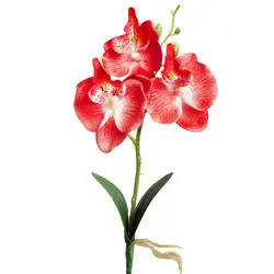 1 шт. Triple Head Искусственный Пластик Бабочка, Орхидея, шелк цветок Главная Свадебный декор мини фаленопсис декоративные растения