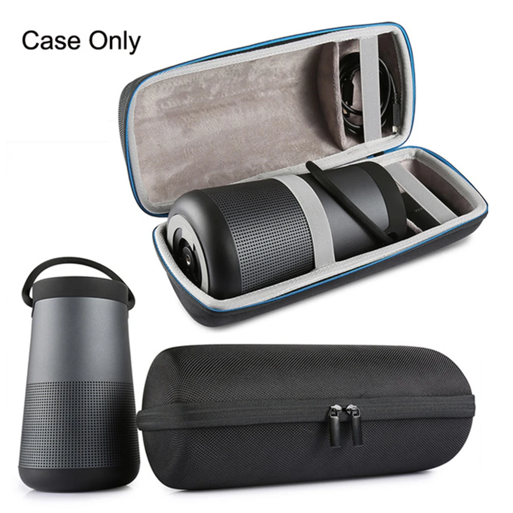 

Speaker Bag For Bose Soundlink Revolve+ Plus Case EVA Carry Protective Speaker Box Pouch Cover Extra Space For Plug & Cables