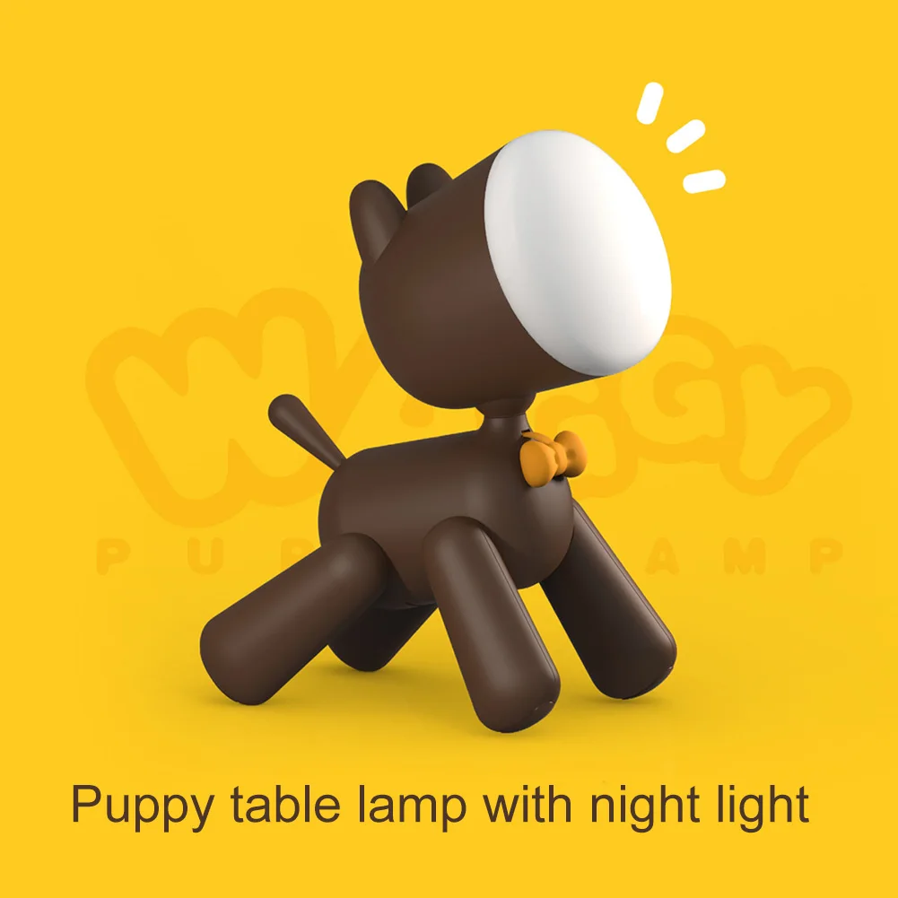 

Economical Dog Night Light Lamp Table Reading Lamp USB Chargeable Cute Dog Kids Cartoon Nightlight Lamps ds99