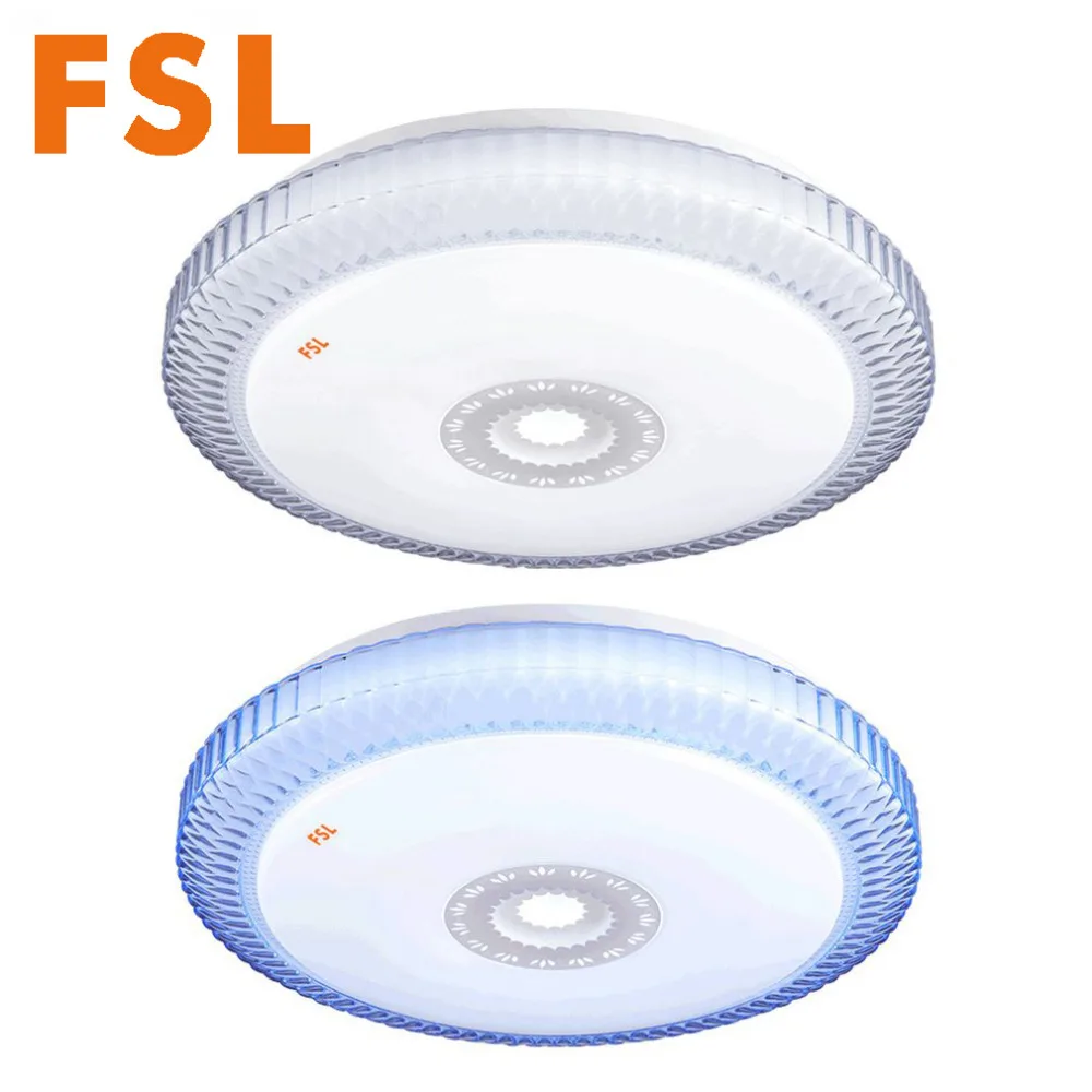 

FSL 25W 3 Colors Changing LED Round Ceiling Light Blue/White Acrylic Shell Dimmable Ceiling Lamp 220V Lighting for Bedroom