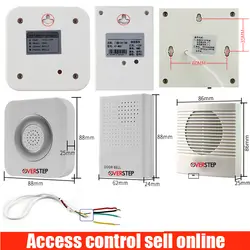 DC12V проводной дверной звонок с 4 провода для отель/квартира/дом система контроля доступа пожаробезопасный Дингдонг колокол без батареи