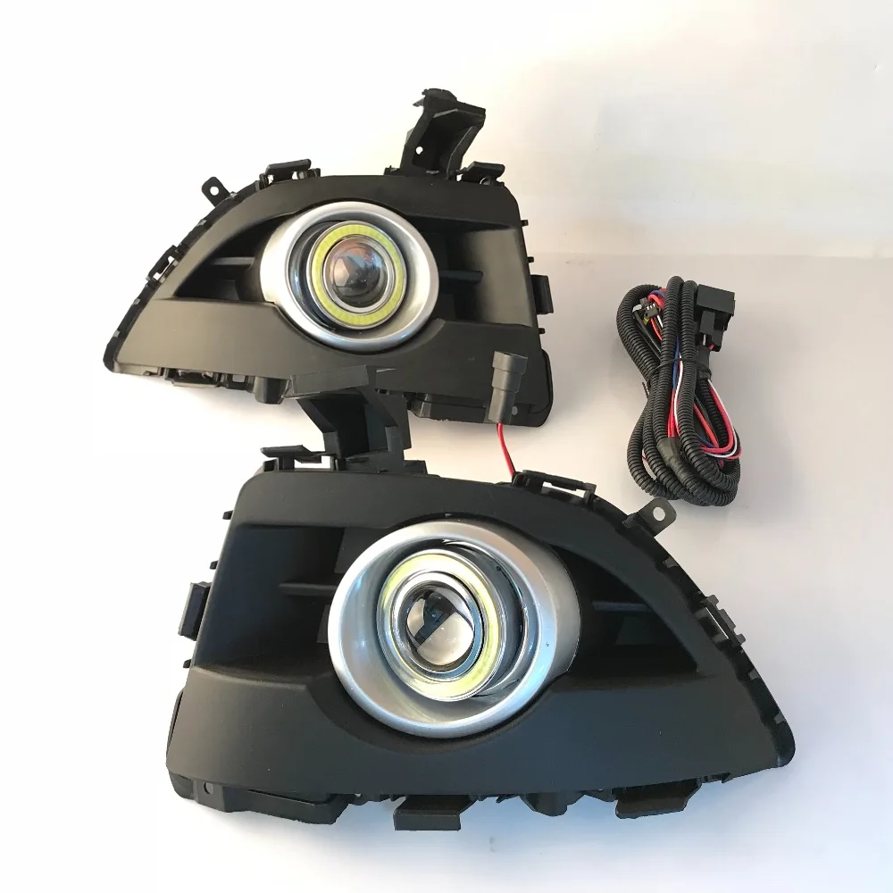 RQXR противотуманная фара вождение свет в сборе для Mazda 5 2008-11 cob angel eye светодиодные дневные ходовые огни сигнал поворота
