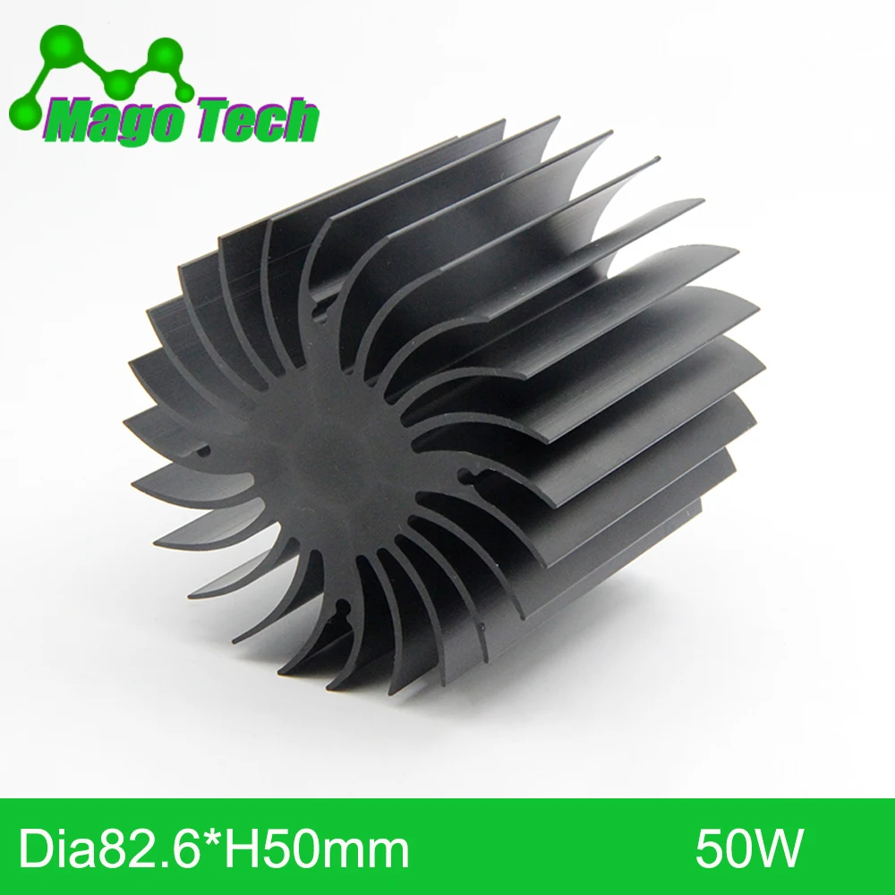 

ø82.6*50mm Modular LED Star Cooler for low and high bay down light LED Grow Light Heatsink 4 mounting holes Aluminum Heatsink