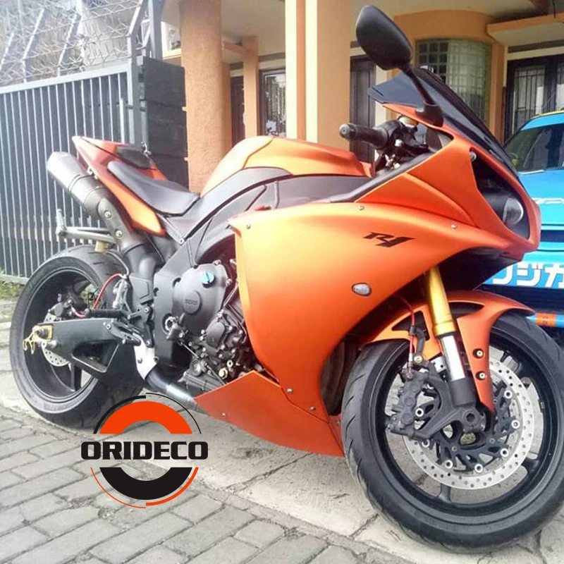 orange matte metallic satin vinyl wraps 3