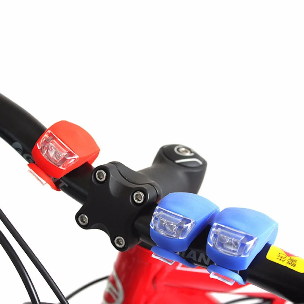 

Bicycle Light Silicone LED Headlight Taillight Waterproof Safety Road Mountain Bike Night Cycling Accessory