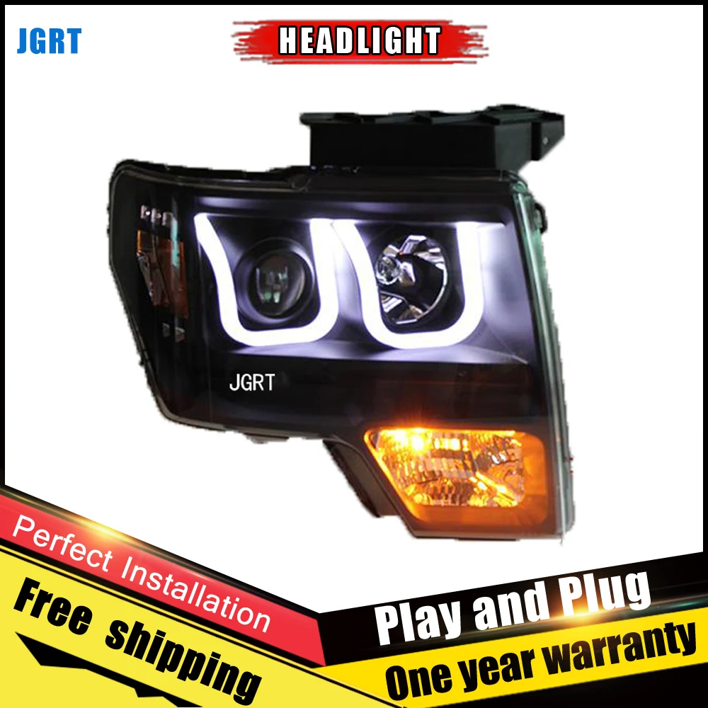 Car Style LED headlights for Ford raptor 2009 2014 for raptor head lamp