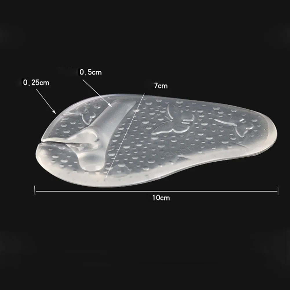 1 шт., невидимые Вьетнамки, сандалии для ног, силиконовая Нескользящая подкладка, полупрозрачная пятка, разделитель для ног, массажные вставки