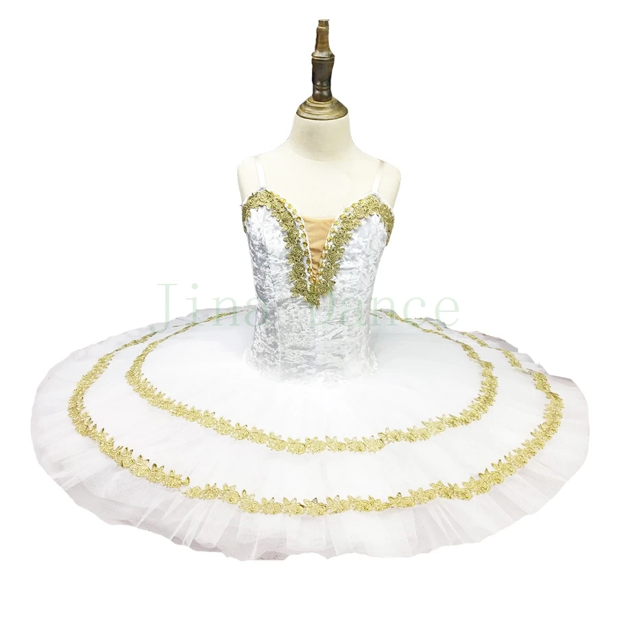 Ballerina Stage Tutu Dress Adult White Platter Tutu Women Sugar Plum Fairy Professional Stage Costume Blue bird