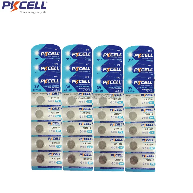 

60Pcs CR1616 3V Button Cell Coin Battery Equal BR1616 LM1616 5021LC ECR16 for Remote Controls Camcorders Electronic Games