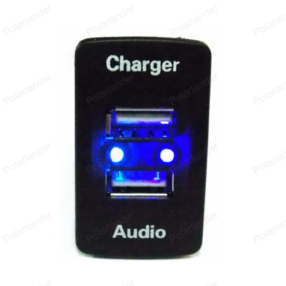 

for Honda civic crv fit accord hrv USB Interface 5V 2.1A Output Audio input Socket Car Charger