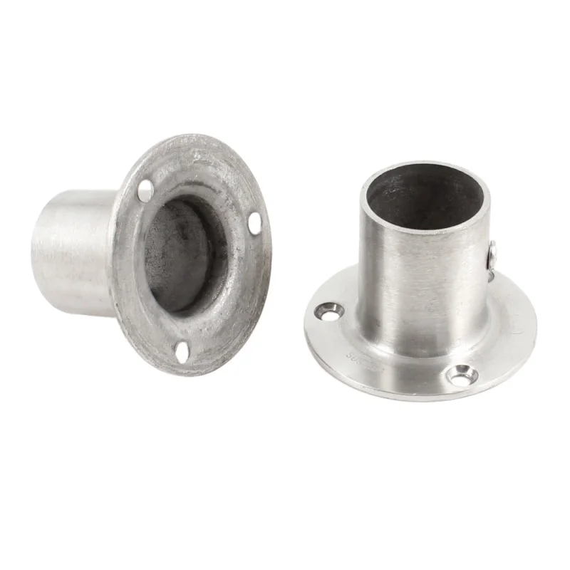 

2 Pcs 25mm x 38mm Silver Tone Stainless Steel Pipe Tube Weld Neck Flange