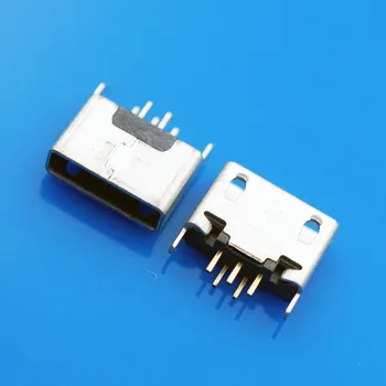 

100pcs AB Micro USB Socket Connector 180Degree Micro USB Jack MK5P