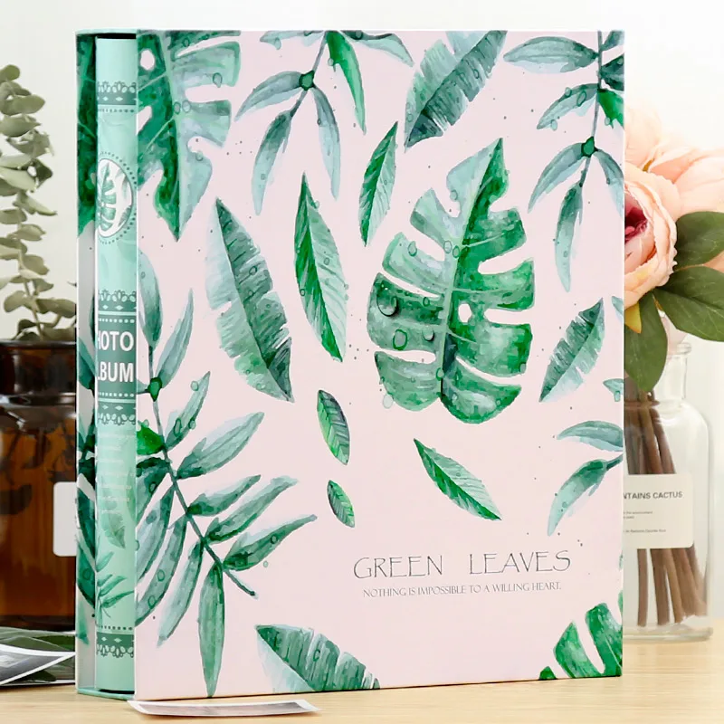 

5' 6' 7 - Inch Mixed One-pack Album Album Book Style Insert Large Capacity 700Pcs Photo Album Turtle leaf Fashion Cover Gifts