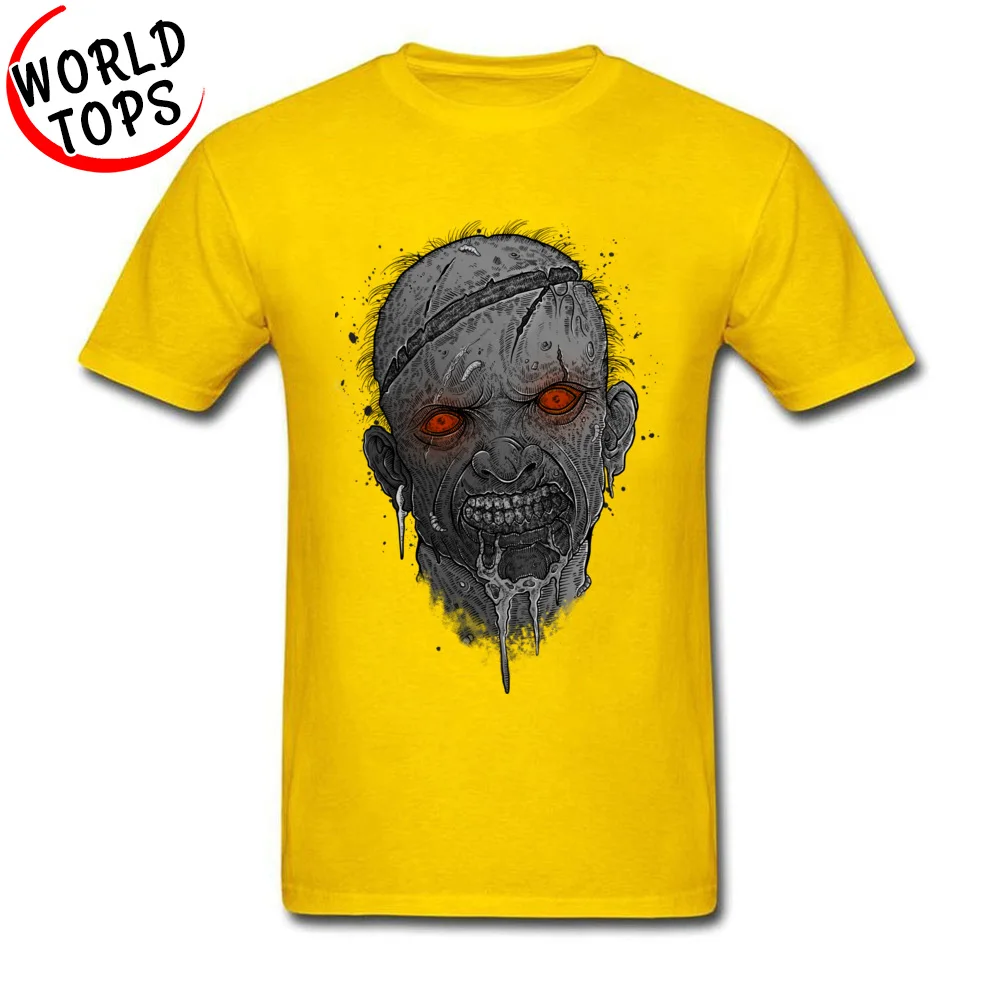 Brand New The Undead Man Casual Short Sleeve T Shirt Father Day Round Neck All Cotton Tops Tees for Men T-Shirt Comics The Undead Man yellow