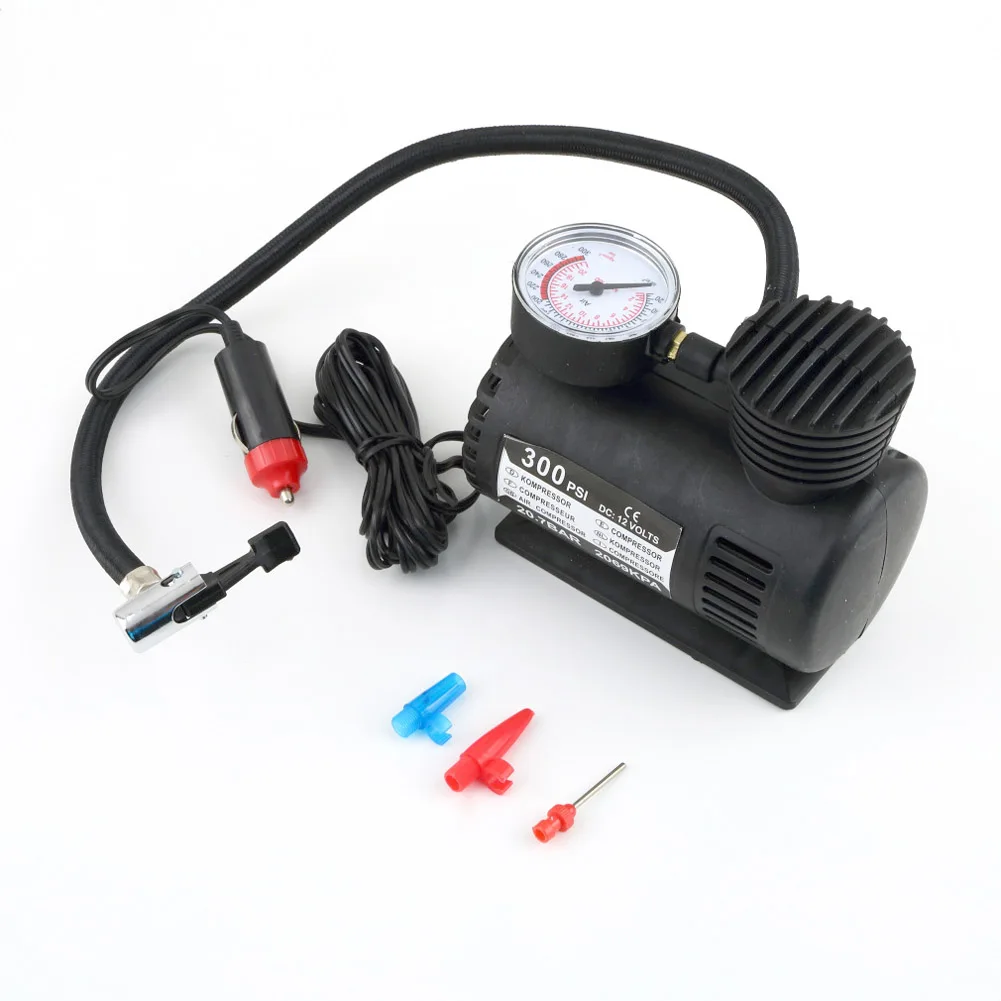 

Portable 12V Auto Tire Infaltor Pump 300 PSI Car Electric Air Compressor XR657