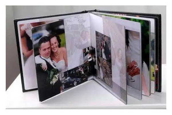 flush mount photo wedding album