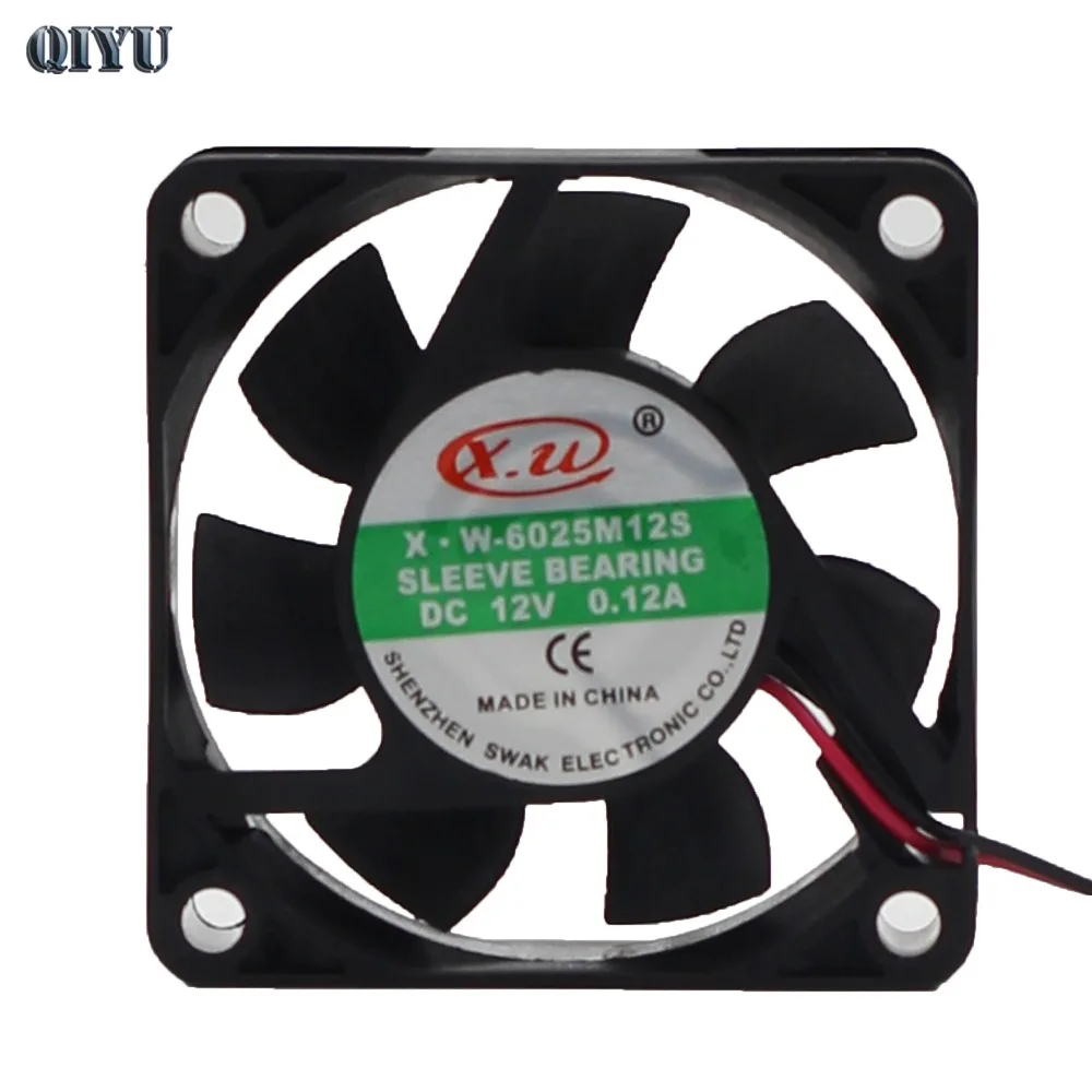 6025 DC 12V воздуходувка 6 см осевой вентилятор 60*60*25 мм вентиляционного охлаждения